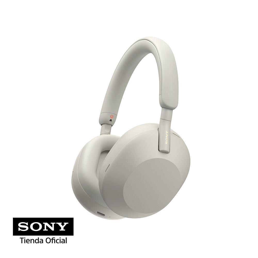 Sony Audífonos Noise Cancelling con Bluetooth WH-1000XM5 Plata